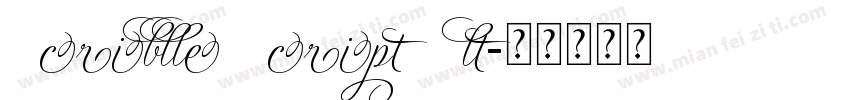Scriblle Script Alt字体转换